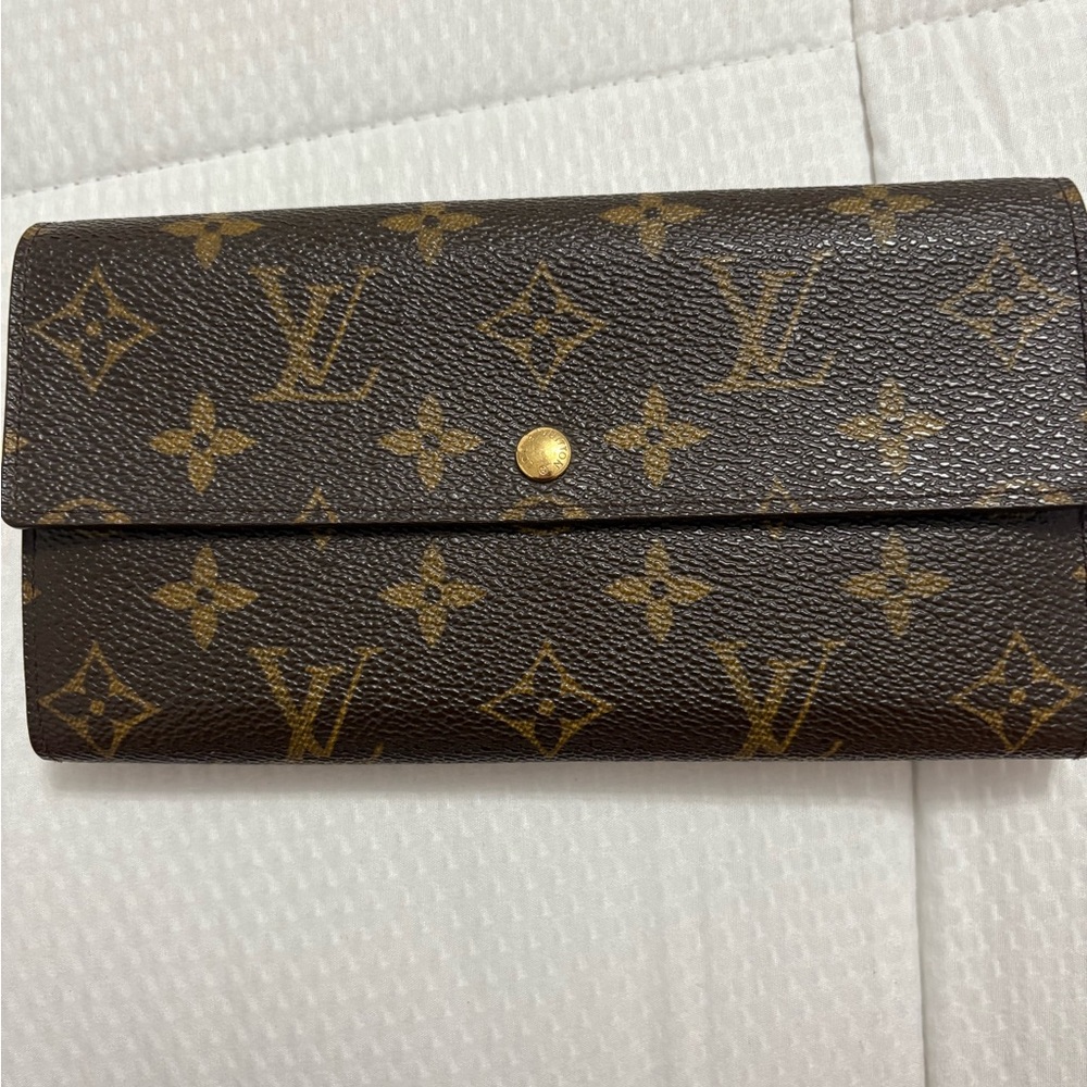 Louis Vuitton Gold and Brown Monogram Wallet